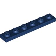 LEGO® los onderdeel Plaat Algemeen in kleur Donkerblauw 3666