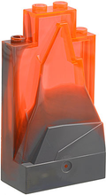Plaatje in Gallery viewer laden, LEGO® los onderdeel Rots Doorzichtig Neon Oranje 47847pb002