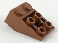 Plaatje in Gallery viewer laden, LEGO® los onderdeel Dakpan Omgekeerd Roodachtig Bruin 3747b