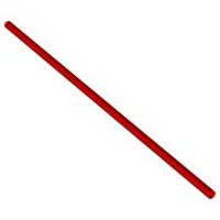 Plaatje in Gallery viewer laden, LEGO® los onderdeel Slang Stijf in kleur Rood 75c18