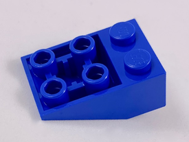 LEGO® los onderdeel Dakpan Omgekeerd in kleur Blauw 3747b