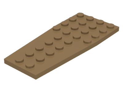 LEGO® los onderdeel Wig Plaat in kleur Donker Geelbruin 2413