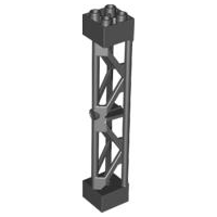 Plaatje in Gallery viewer laden, LEGO® los onderdeel Steunpilaar in kleur Zwart 58827