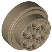 LEGO® los onderdeel Wiel in kleur Donker Geelbruin 60208