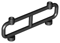 LEGO® los onderdeel Staaf in kleur Zwart 2486