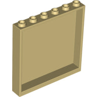 Plaatje in Gallery viewer laden, LEGO® los onderdeel Paneel in kleur Geelbruin 59349