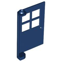 LEGO® los onderdeel Deur in kleur Donkerblauw 3861
