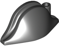 LEGO® los onderdeel Hoofddeksels in kleur Zwart 2528