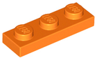 LEGO® los onderdeel Plaat Algemeen in kleur Oranje 3623