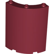 Plaatje in Gallery viewer laden, LEGO® los onderdeel Cilinder in kleur Donkerrood 30562