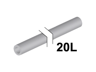 LEGO® onderdeel Slang Stijf Licht Blauwachtig Grijs 75c20