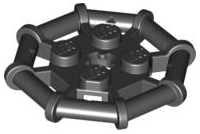 LEGO® los onderdeel Plaat Aangepast in kleur Zwart 30033