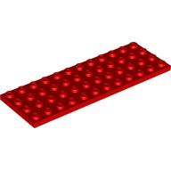 LEGO® los onderdeel Plaat Algemeen in kleur Rood 3029