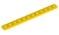 LEGO® los onderdeel Plaat Algemeen in kleur Geel 60479