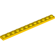 LEGO® los onderdeel Plaat Algemeen in kleur Geel 60479