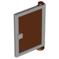 Plaatje in Gallery viewer laden, LEGO® los onderdeel Deur Licht Blauwachtig Grijs 73435c04