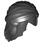 LEGO® los onderdeel Haar in kleur Zwart 59363