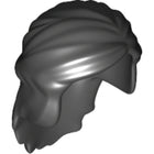 LEGO® los onderdeel Haar in kleur Zwart 59363