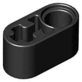 LEGO® los onderdeel Technische Hefbalk in kleur Zwart 60483