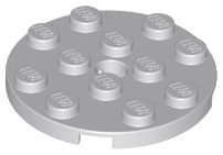 LEGO® los onderdeel Plaat Rond Licht Blauwachtig Grijs 60474