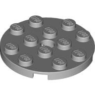 Plaatje in Gallery viewer laden, LEGO® los onderdeel Plaat Rond Licht Blauwachtig Grijs 60474