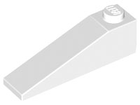 LEGO® los onderdeel Dakpan Algemeen in kleur Wit 60477