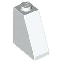 LEGO® los onderdeel Dakpan Algemeen in kleur Wit 60481