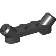 LEGO® los onderdeel Plaat Aangepast in kleur Zwart 61072