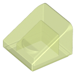 LEGO® los onderdeel Dakpan Algemeen Glow In Dark Trans 54200