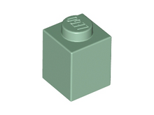 Plaatje in Gallery viewer laden, LEGO® los onderdeel Steen in kleur Zandgroen 3005
