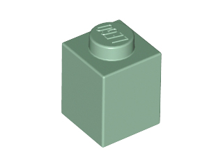 LEGO® los onderdeel Steen in kleur Zandgroen 3005