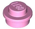 LEGO® los onderdeel Plaat Rond in kleur Fel Roze 4073