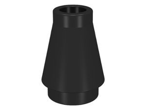 LEGO® los onderdeel Kegel in kleur Zwart 4589