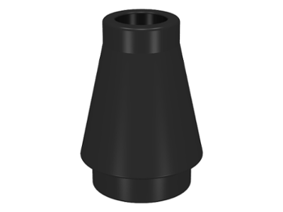 LEGO® los onderdeel Kegel in kleur Zwart 4589