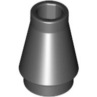 Plaatje in Gallery viewer laden, LEGO® los onderdeel Kegel in kleur Zwart 4589