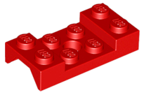 Plaatje in Gallery viewer laden, LEGO® los onderdeel Spatbord in kleur Rood 60212