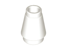 Plaatje in Gallery viewer laden, LEGO® los onderdeel Kegel in kleur Wit 4589b
