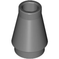 Plaatje in Gallery viewer laden, LEGO® los onderdeel Kegel Donker Blauwachtig Grijs 4589