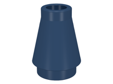 Plaatje in Gallery viewer laden, LEGO® los onderdeel Kegel in kleur Donkerblauw 4589
