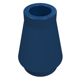 LEGO® los onderdeel Kegel in kleur Donkerblauw 4589