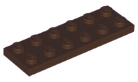 LEGO® los onderdeel Plaat Algemeen Donker Bruin 3795