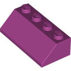 LEGO® los onderdeel Dakpan Algemeen in kleur Magenta 3037