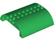 Plaatje in Gallery viewer laden, LEGO® los onderdeel Dakpan Gebogen in kleur Groen 54095