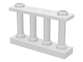 LEGO® los onderdeel Hek in kleur Wit 30055