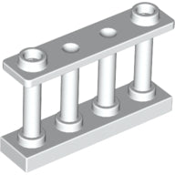 Plaatje in Gallery viewer laden, LEGO® los onderdeel Hek in kleur Wit 30055