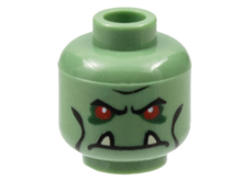Plaatje in Gallery viewer laden, LEGO® los onderdeel Hoofd in kleur Zandgroen 3626pb0280