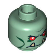 Plaatje in Gallery viewer laden, LEGO® los onderdeel Hoofd in kleur Zandgroen 3626pb0280