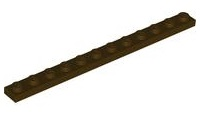 Plaatje in Gallery viewer laden, LEGO® los onderdeel Plaat Algemeen Donker Bruin 60479