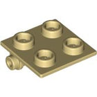 LEGO® los onderdeel Scharnier in kleur Geelbruin 6134