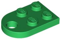 LEGO® los onderdeel Plaat Aangepast in kleur Groen 3176